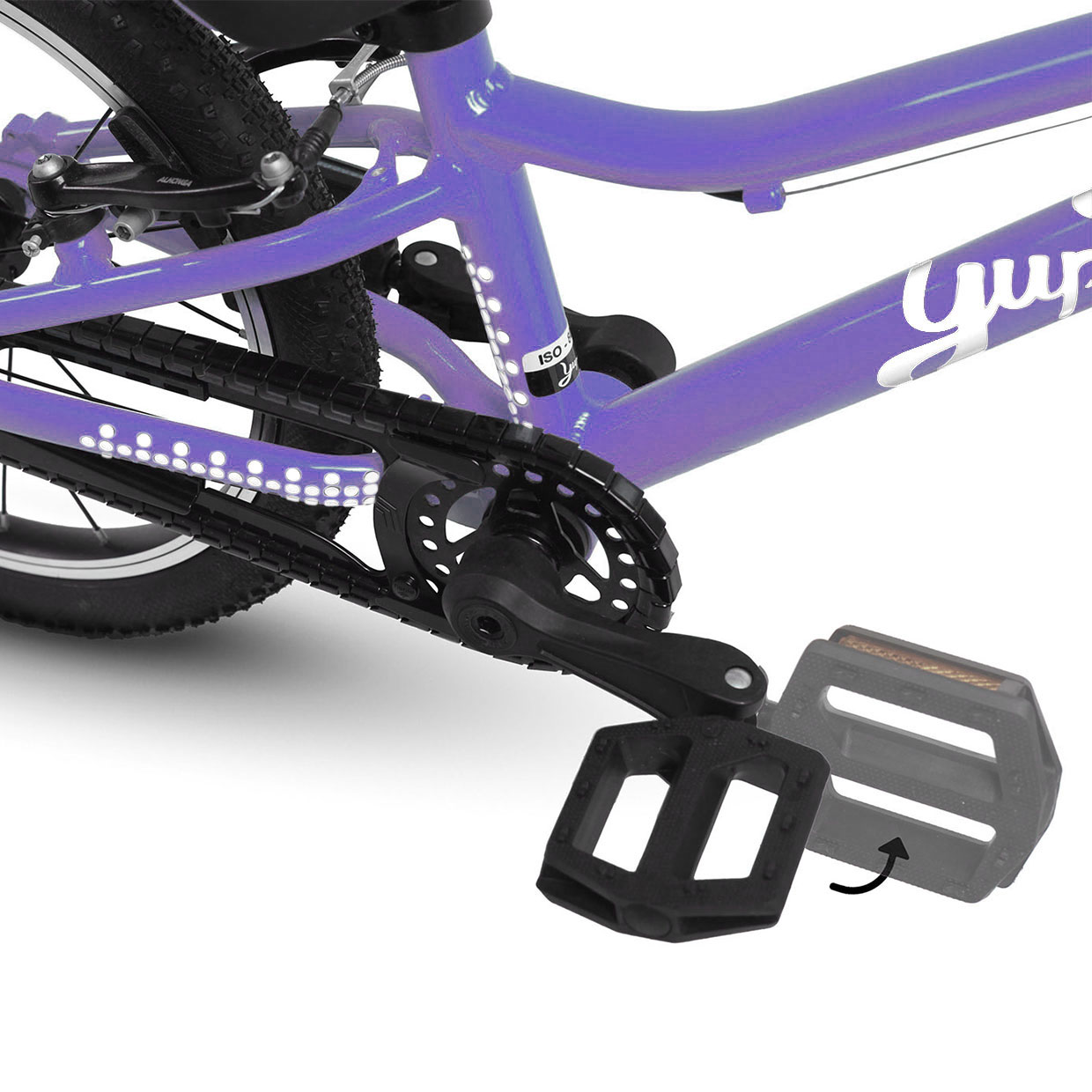 Rower Yupii 16" fiolet